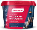 Краска Parade W2 Гостиная&amp;Спальня акриловая белый матовый 5л