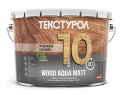 Деревозащитное средство Текстурол Wood Aqua Matt на водной основе белый 10л