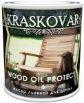 Масло льняное для дерева Kraskovar Wood Oil Protect 0,75л