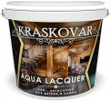 Лак-антисептик Kraskovar Aqua Lacquer для дерева и камня, белый 2л