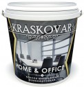 Краска интерьерная Kraskovar HOME &amp; OFFICE износостойкая белая 0,9л