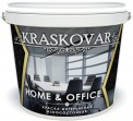 Краска интерьерная Kraskovar HOME &amp; OFFICE износостойкая белая 2л