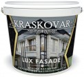 Краска фасадная Kraskovar LUX FASADE высокоукрывистая, сверхпрочная белая 2л