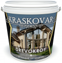 Антисептик кроющий Kraskovar Drevokroy RAL 1014 0,9л