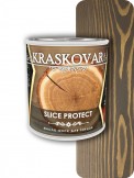 Масло для защиты торцов Kraskovar Slice Protect палисандр 0,75л