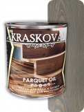 Масло для пола и паркета быстросохнущее Kraskovar Parquet oil графит 0,75л