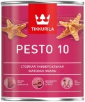 Эмаль TIKKURILA ПЕСТО 10 алкидная матовая 0,9л