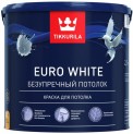 Краска TIKKURILA EURO WHITE для потолков белая 2,7л