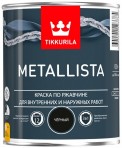 Краска TIKKURILA METALLISTA по ржавчине 3 в 1 черная 0,4л