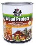 Пропитка Dufa Wood Protect декоративная для защиты древесины белая 0,75л